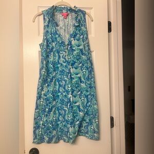Lilly Pulitzer Blue and Green Mermaid Dress